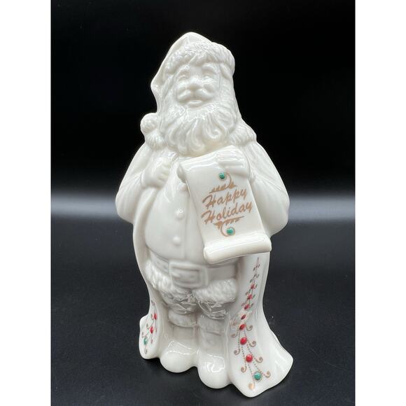 Lenox China Jewels Collection Santa Figurine 7” Ivory 1994 Made in USA - Picture 6 of 7